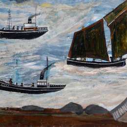 《小船》艾尔弗雷德沃利斯(Alfred Wallis)高清作品欣赏