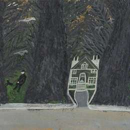 《树林中的小屋，圣艾夫斯》艾尔弗雷德沃利斯(Alfred Wallis)高清作品欣赏