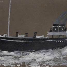 《死亡船》艾尔弗雷德沃利斯(Alfred Wallis)高清作品欣赏