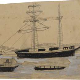 《灯塔五港》艾尔弗雷德沃利斯(Alfred Wallis)高清作品欣赏