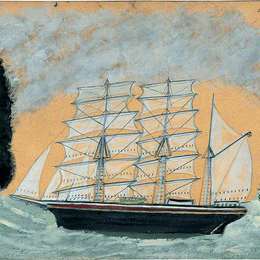 《岬角有两个三大师》艾尔弗雷德沃利斯(Alfred Wallis)高清作品欣赏