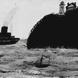 《大小轮船》艾尔弗雷德沃利斯(Alfred Wallis)高清作品欣赏
