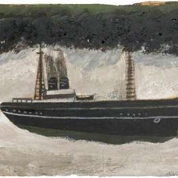 《船》艾尔弗雷德沃利斯(Alfred Wallis)高清作品欣赏