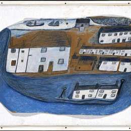 《圣艾夫斯》艾尔弗雷德沃利斯(Alfred Wallis)高清作品欣赏
