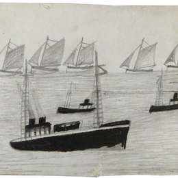 《海上舰队》艾尔弗雷德沃利斯(Alfred Wallis)高清作品欣赏