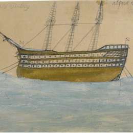 艾尔弗雷德沃利斯(Alfred Wallis)高清作品:The Old Victry, HMS Victory