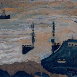 《阿尔巴的残骸》艾尔弗雷德沃利斯(Alfred Wallis)高清作品欣赏