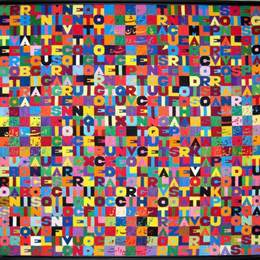 《将动词放到无限一千九百八十三》阿里吉耶罗·波提(Alighiero Boetti)高清作品欣赏