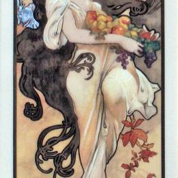《紫水晶》阿尔丰斯·慕夏(Alphonse Mucha)高清作品欣赏