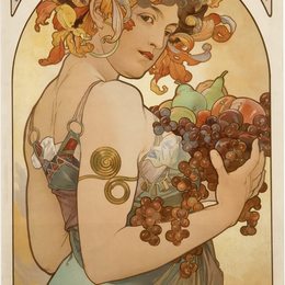 《果实》阿尔丰斯·慕夏(Alphonse Mucha)高清作品欣赏