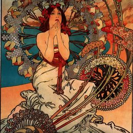 《摩纳哥蒙特卡罗》阿尔丰斯·慕夏(Alphonse Mucha)高清作品欣赏