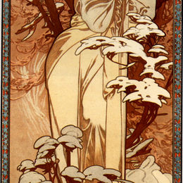 《冬天》阿尔丰斯·慕夏(Alphonse Mucha)高清作品欣赏