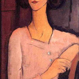 《玛格丽塔座》阿梅代奥·莫迪利亚尼(Amedeo Modigliani)高清作品欣赏