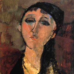 《一个年轻女孩的画像（路易丝）》阿梅代奥·莫迪利亚尼(Amedeo Modigliani)高清作品欣赏