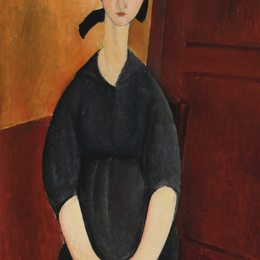 《保莱特·乔丹》阿梅代奥·莫迪利亚尼(Amedeo Modigliani)高清作品欣赏