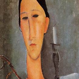 阿梅代奥·莫迪利亚尼(Amedeo Modigliani)高清作品:Portrait of Anna Zborowska