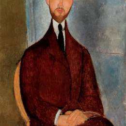 阿梅代奥·莫迪利亚尼(Amedeo Modigliani)高清作品:Portrait of Leopold Zborowski