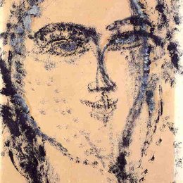 《女人的头》阿梅代奥·莫迪利亚尼(Amedeo Modigliani)高清作品欣赏