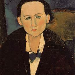 阿梅代奥·莫迪利亚尼(Amedeo Modigliani)高清作品:Portrait of Elena Pavlowski