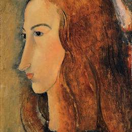 阿梅代奥·莫迪利亚尼(Amedeo Modigliani)高清作品:Portrait of Jeanne Hebuterne