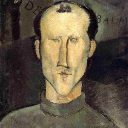 《列昂·安登鲍姆》阿梅代奥·莫迪利亚尼(Amedeo Modigliani)高清作品欣赏