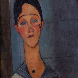 《路易丝》阿梅代奥·莫迪利亚尼(Amedeo Modigliani)高清作品欣赏