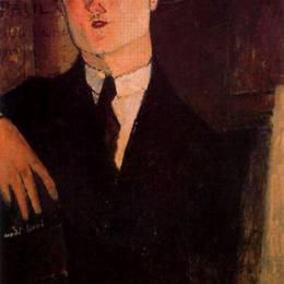 《保罗·纪尧姆画像》阿梅代奥·莫迪利亚尼(Amedeo Modigliani)高清作品欣赏