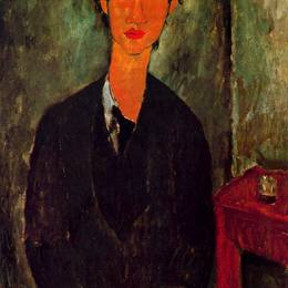 阿梅代奥·莫迪利亚尼(Amedeo Modigliani)高清作品:Portrait of Chaim Soutine