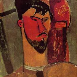 《亨利在劳伦斯的肖像》阿梅代奥·莫迪利亚尼(Amedeo Modigliani)高清作品欣赏