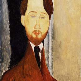 阿梅代奥·莫迪利亚尼(Amedeo Modigliani)高清作品:Portrait of Leopold Zborowski