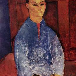 阿梅代奥·莫迪利亚尼(Amedeo Modigliani)高清作品:Portrait of Moise Kisling