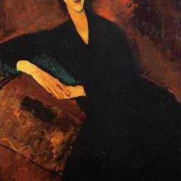 阿梅代奥·莫迪利亚尼(Amedeo Modigliani)高清作品:Portrait of Anna Zborowska