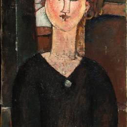 《安东尼亚》阿梅代奥·莫迪利亚尼(Amedeo Modigliani)高清作品欣赏