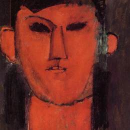 《毕加索的肖像》阿梅代奥·莫迪利亚尼(Amedeo Modigliani)高清作品欣赏