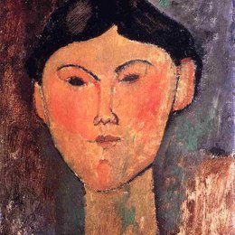 《碧萃丝·海丝汀丝》阿梅代奥·莫迪利亚尼(Amedeo Modigliani)高清作品欣赏