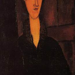 阿梅代奥·莫迪利亚尼(Amedeo Modigliani)高清作品:Portrait of Madame Zborowska