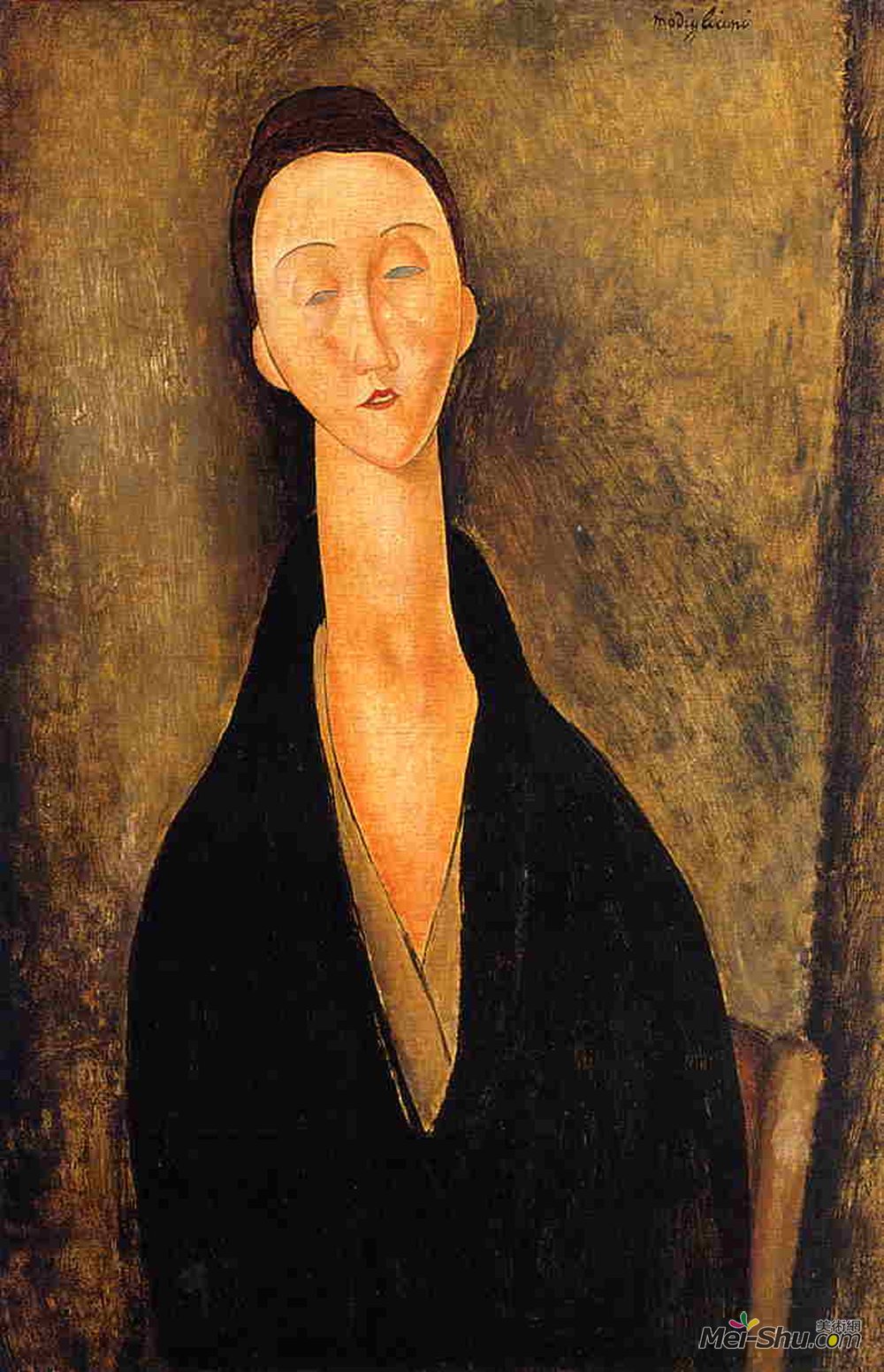 阿梅代奥·莫迪利亚尼(amedeo modigliani)高清作品《柳尼亚·捷科夫