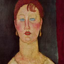 《尼斯歌手》阿梅代奥·莫迪利亚尼(Amedeo Modigliani)高清作品欣赏