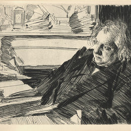 《约瑟夫·厄内斯特·雷南》安德斯·左恩(Anders Zorn)高清作品欣赏
