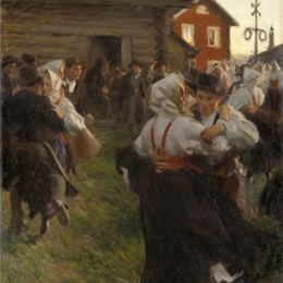 《盛夏舞蹈》安德斯·左恩(Anders Zorn)高清作品欣赏