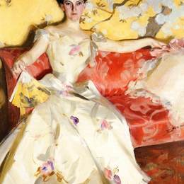 《伊丽莎白谢尔曼卡梅伦的肖像》安德斯·左恩(Anders Zorn)高清作品欣赏