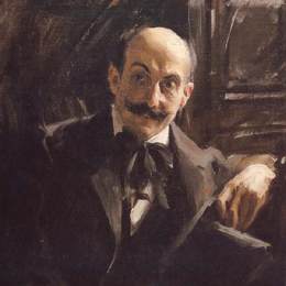 《最大利伯曼肖像》安德斯·左恩(Anders Zorn)高清作品欣赏