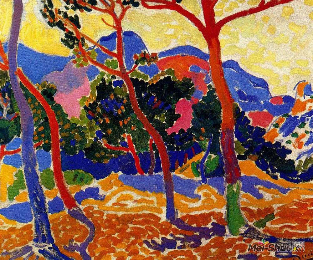 安德烈·德朗(andre derain)高清作品《树木》