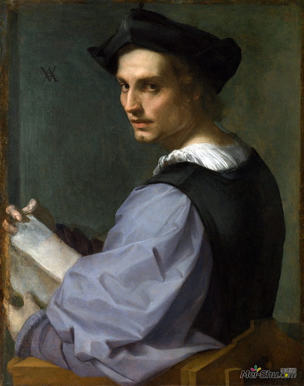 《一名年轻男子的画像》安德烈·德尔·萨托(andrea del sarto)高清