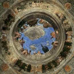 安德烈亚·曼特尼亚(Andrea Mantegna)高清作品:Ceiling of the Camera Picta or Camera degli Sposi