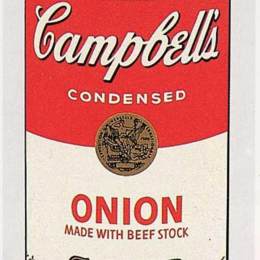 《坎贝尔的汤罐头（洋葱）》安迪·沃霍尔(Andy Warhol)高清作品欣赏