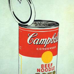 安迪·沃霍尔(Andy Warhol)高清作品:Big Campbells Soup Can 19c (Beef Noodle)