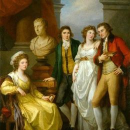 安吉莉卡·考夫曼(Angelica Kauffman)高清作品:Family portrait of Catherine Petrovna Baryatinskiy