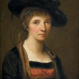 《自画像》安吉莉卡·考夫曼(Angelica Kauffman)高清作品欣赏