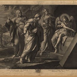 《天使宣布基督复活到三三月》安尼巴尔·卡拉奇(Annibale Carracci)高清作品欣赏